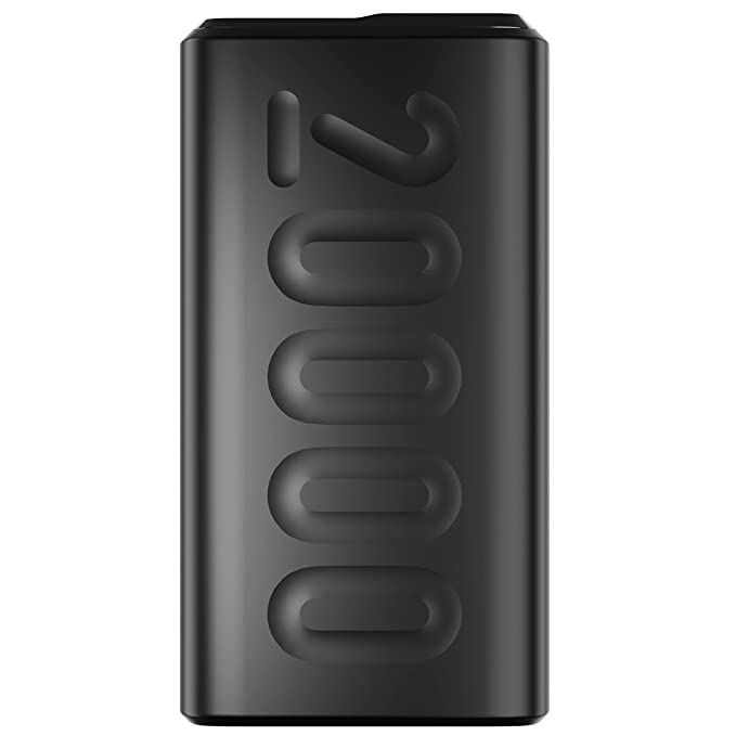 Ambrane 20000mAh Power Bank with 20W Fast Charging, Triple Output, Power Delivery, Type C Input, Made in India, Multi-Layer Protection, Li-Polymer + Type C Cable (Stylo-20k, Black) Ambrane 20000mAh Power Bank with 20W Fast Charging, Triple Output, Power Delivery, Type C Input, Made in India, Multi-Layer Protection, Li-Polymer + Type C Cable (Stylo-20k, Black)